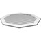 Ekena Millwork Octagonal Surface Mount PVC Gable Vent: Non-Functional, w/ 3-1/2"W x 1"P Standard Frame, 38"W x 38"H GVPOC38X3801SN - alternate 3